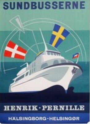 Jonna B: Sundbusserne, "Henrik og Pernille", Sign. 58. 86 x 62.