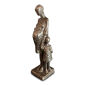 Hanne Varming: "Gravid stående med barn". Figur af mørktpatineret bronze. Sign. HV 5/6. H. 30  cm.