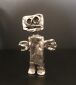 Leif Sylvester: "Stor Dukke". Figur af forsølvet tin. Sign. LS 1/120. H. 10,5 cm.