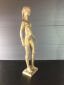 Hanne Varming: "Kristine". Figur af gyldenbrunt patineret bronze. Sign. HV 1/20. H. 43.